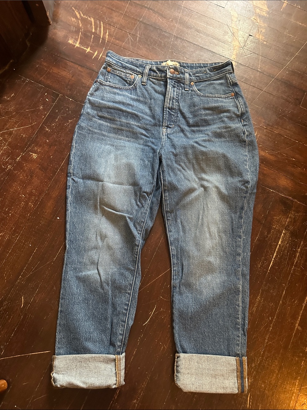Madewell Curvy Perfect Vintage Jeans in Medium Blue Wash